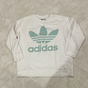 Adidas Women’s Sweatshirt with Blue-Green Logo